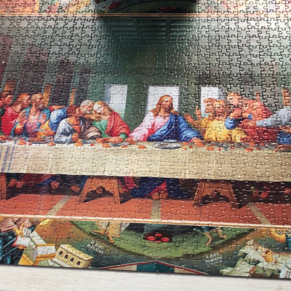 2 puzzles the Lord’s supper and the Eiffel Tower - Picture 1 of 4